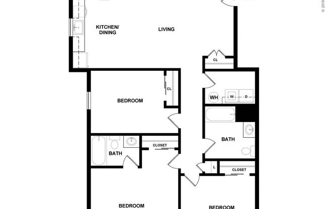 3 beds, 1 bath, 1,150 sqft, $1,900