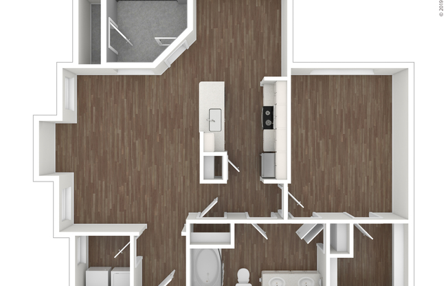 1 bed, 1 bath, 845 sqft, $1,355