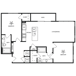 2 beds, 2 baths, 1,229 sqft, $2,210