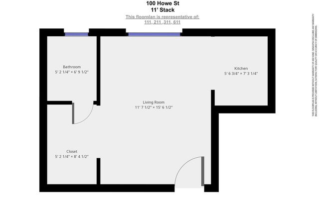 Studio, 1 bath, 300 sqft, $1,550, Unit Unit 611