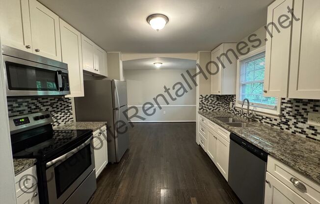 Brick ranch with attached garage