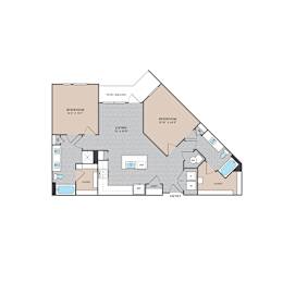 2 beds, 2 baths, 1,231 sqft, $2,117