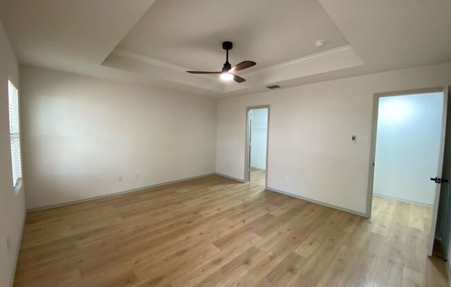 1 STORY 3 BEDROOM WITH AN OFFICE AND 2 BATHROOM.