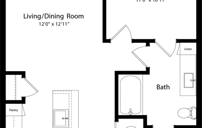 1 bed, 1 bath, 741 sqft, $1,970, Unit 328