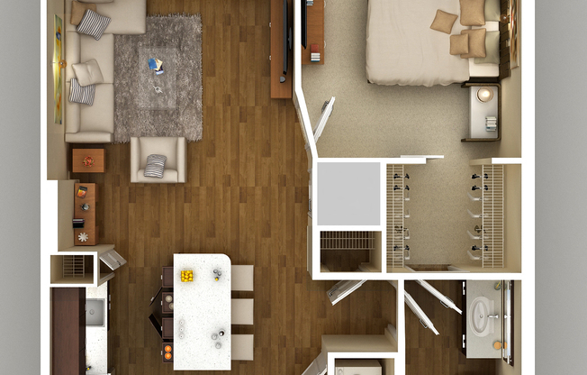 1 bed, 1 bath, $1,996