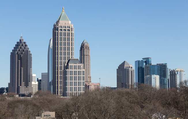 a view of downtown atlanta