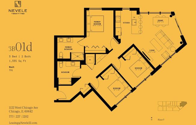 3 beds, 2 baths, 1,383 sqft, $4,650, Unit 301