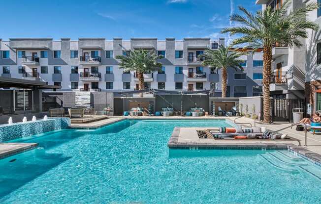 Pool side at 601 Pax, Phoenix, Arizona