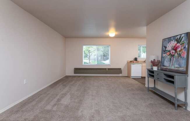 The Montavilla | Maple 2x1 Flat Spacious Living Room, Dining Room and Kitchen