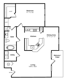 1 bed, 1 bath, 978 sqft, $2,495