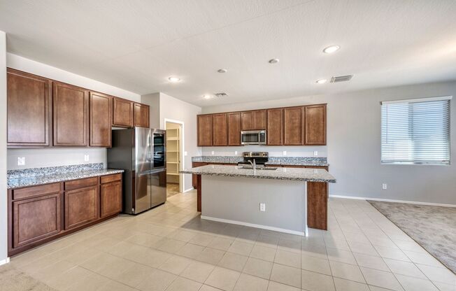 Like new single level 4 Bedroom, 2.5 Bathroom in gated community!!!  Huge Kitchen, large lot!!  Across from community Trail!!  Close to Westgate District!!!