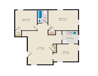 2 beds, 1 bath, 784 sqft, $1,879