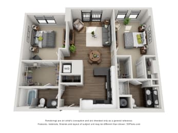 2 beds, 2 baths, 1,451 sqft, $3,988