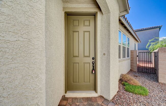 single story, 2 bed, 2 bath, 2 car garage in gated community