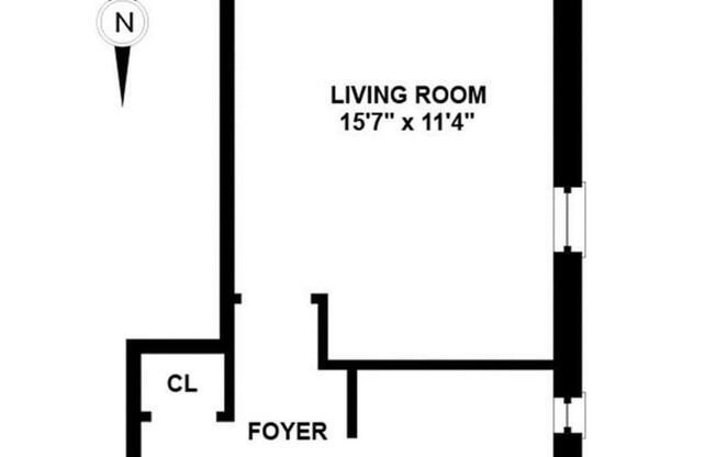 Studio, 1 bath, 320 sqft, $2,200, Unit 5F