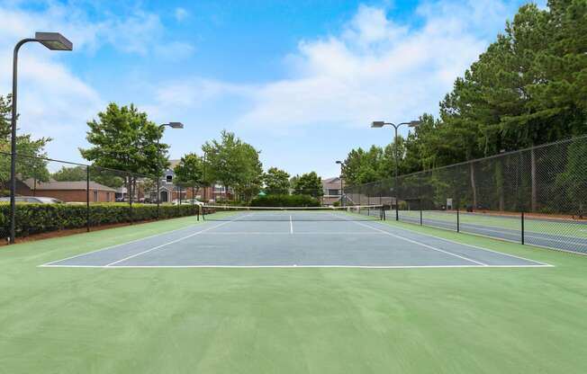 Tennis Court and pickle ball court at Sugarloaf Crossing Apartments, Lawrenceville,GA 30046
