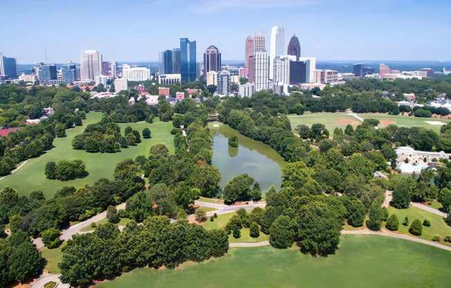 Piedmont Park and Downtown Atlanta