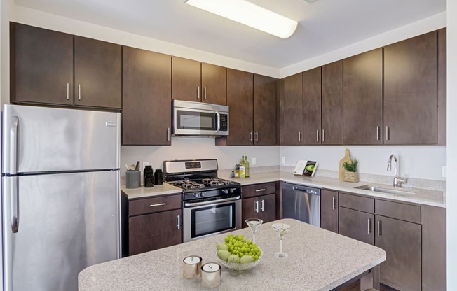 kitchen with stainless steel appliances