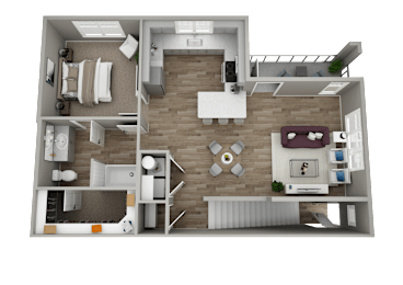 1 bed, 1 bath, 922 sqft, $1,850