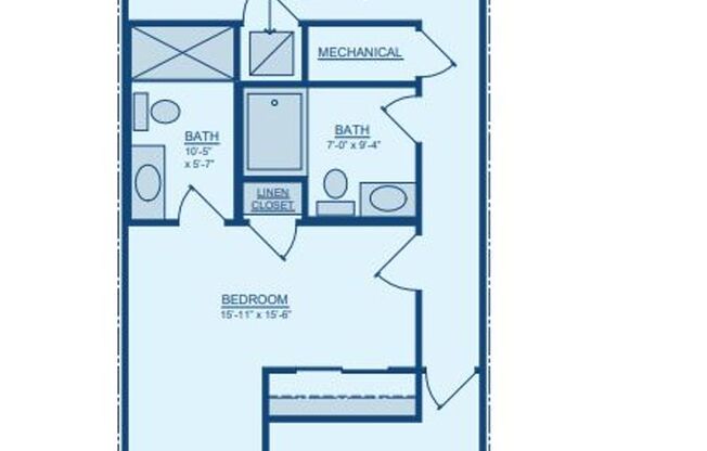 2 beds, 2.5 baths, 1,500 sqft, $4,135, Unit 2402