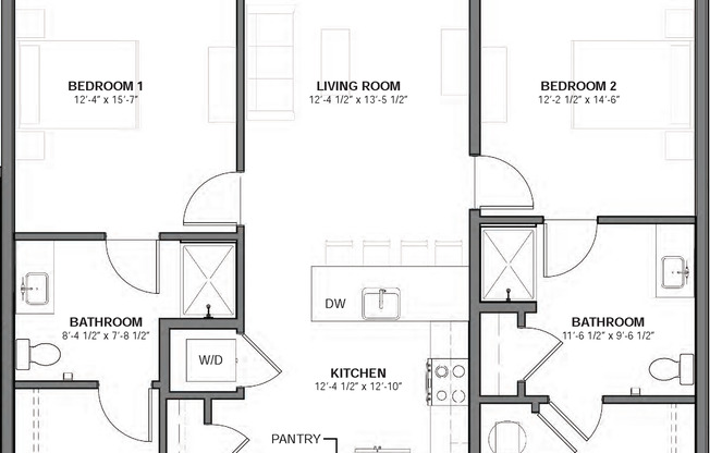 2 beds, 2 baths, 1,022 sqft, $1,803