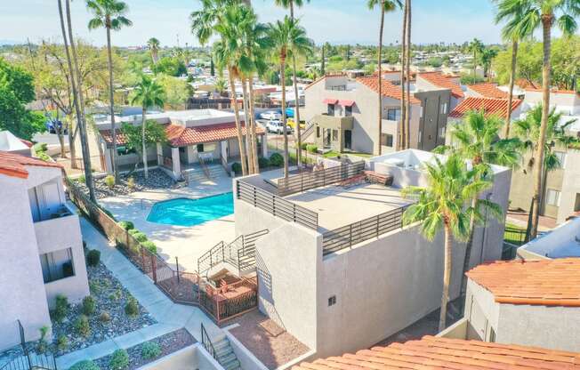 Community aerial view at Ten50 Apartments in Tucson AZ November 2020 (3)