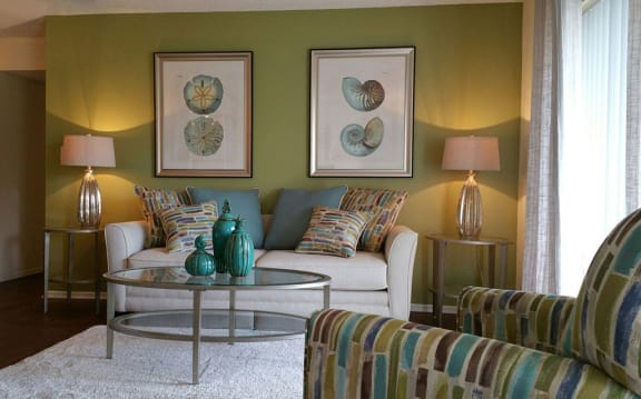Classically designed living rooms are ideal for all lifestyles at L'Estancia, Sarasota