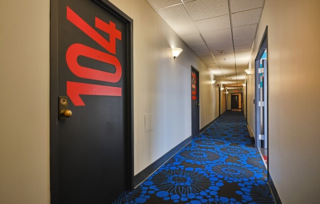 the atherton apartments hallways with room numbers