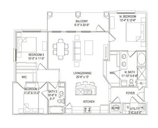 3 beds, 2 baths, 1,348 sqft, $1,499