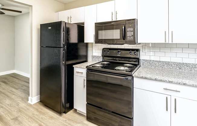 Beautiful newly-renovated one, two and three bedroom apartment townhomes with high-end finishes at Highpoint Apartments in Omaha, NE