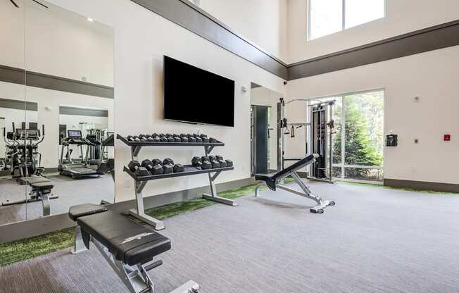 the gym at the shadow creek club in east lansing at Century University City, Charlotte, NC