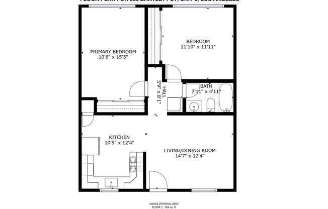 2 beds, 1 bath, 850 sqft, $2,395, Unit Unit 02