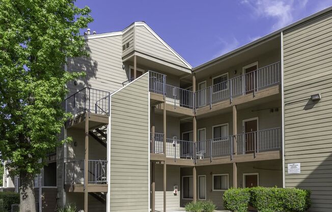 California Place Blue Sky Behind Apartments