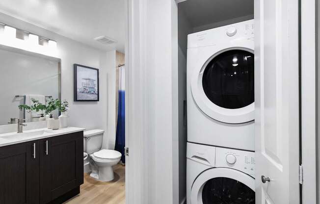 In Unit Washer and Dryer at One Plantation in Plantation, FL 33324