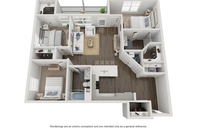 3 beds, 2 baths, 1,160 sqft, $2,452