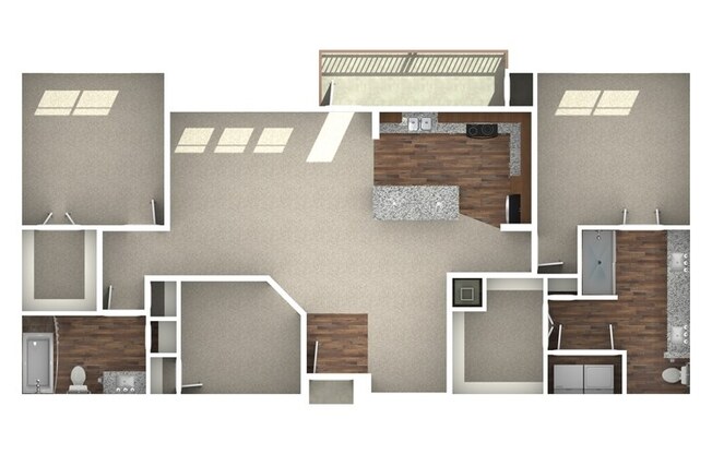 2 beds, 2 baths, 1,368 sqft, $2,567