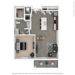 1 bed, 1 bath, 900 sqft, $1,786