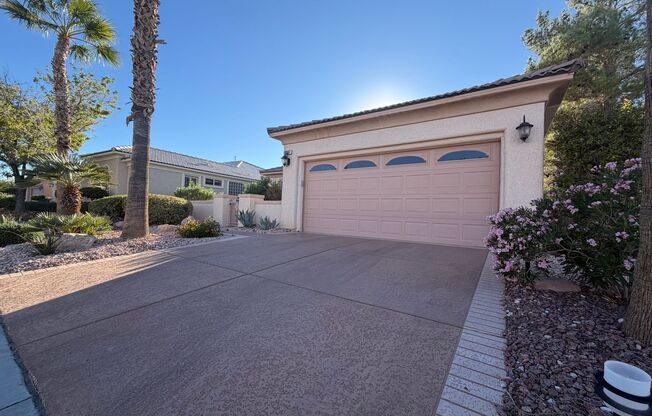 Fantastic single-story home in a premier age-restricted, gated golf community in Summerlin!