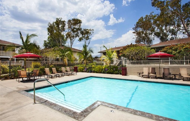 Poolside Grilling Stations, at Patterson Place Apartments, Towbes, Santa Barbara California