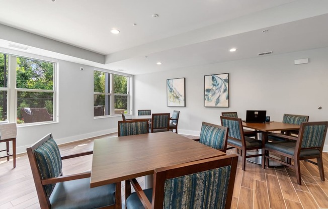 Cards and Crafts Room at Oaks Landing 55+ Apartments, New Brighton