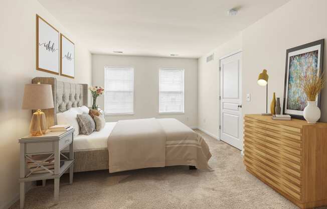 Fairfax upper master Bedroom at Mainstreet Village, Novi, MI