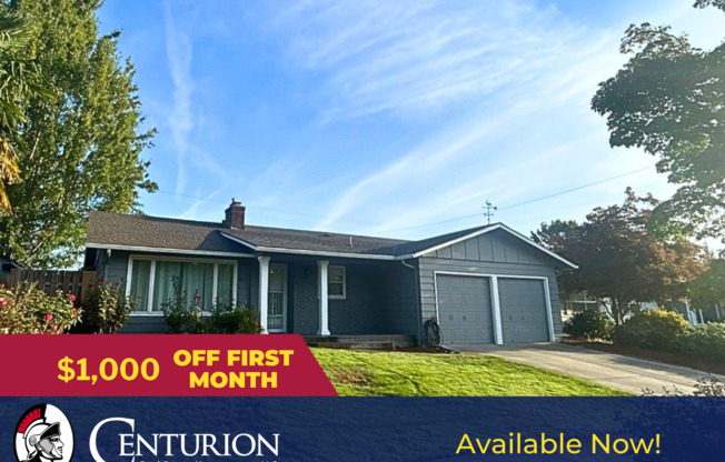 NE Keizer Beautiful Single Family Home 3 Bed , 2 Bath, Fully Fenced Backyard, AVAILABLE NOW!