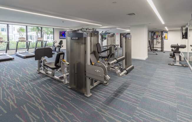Fitness Area | Twenty2 West | Luxurious Apartments in Miami, FL 