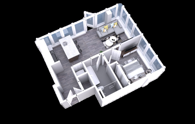 1 bed, 1 bath, 503 sqft, $1,614, Unit 503