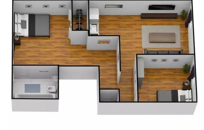 2 beds, 1 bath, 550 sqft, $5,900, Unit 2