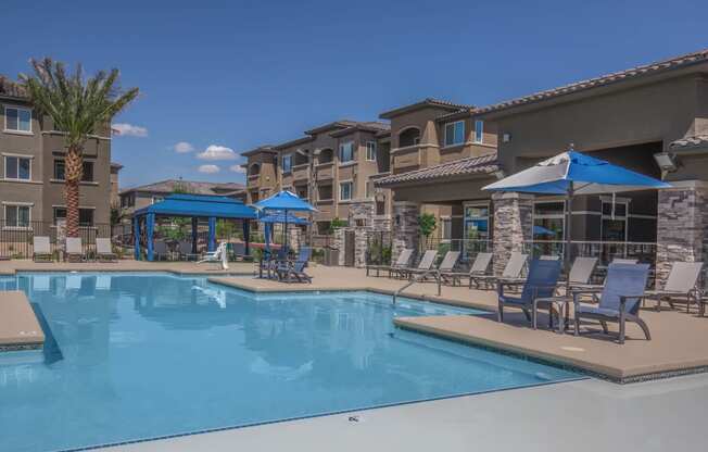 Swimming area1 at Level 25 at Oquendo by Picerne, Las Vegas, Nevada