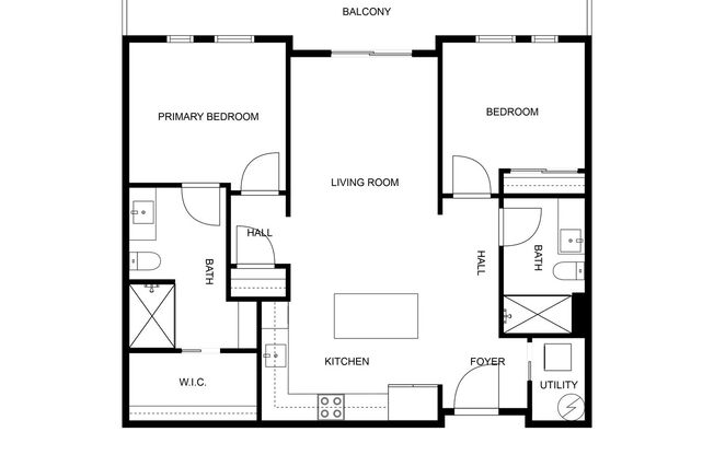 2 beds, 2 baths, 1,012 sqft, $2,450, Unit One11 516