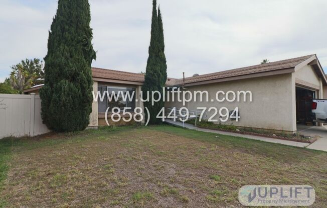 3 Bed, 2 Bath House w/ 2-Car Garage, Private Backyard