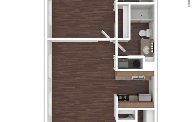 1 bed, 1 bath, 560 sqft, $1,300