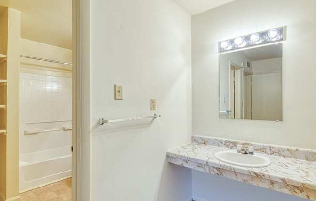 Bathroom at The Everett  Apartments in Roanoke, VA 24018